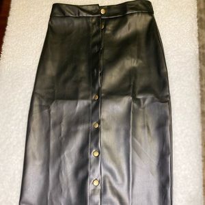Leather skirt